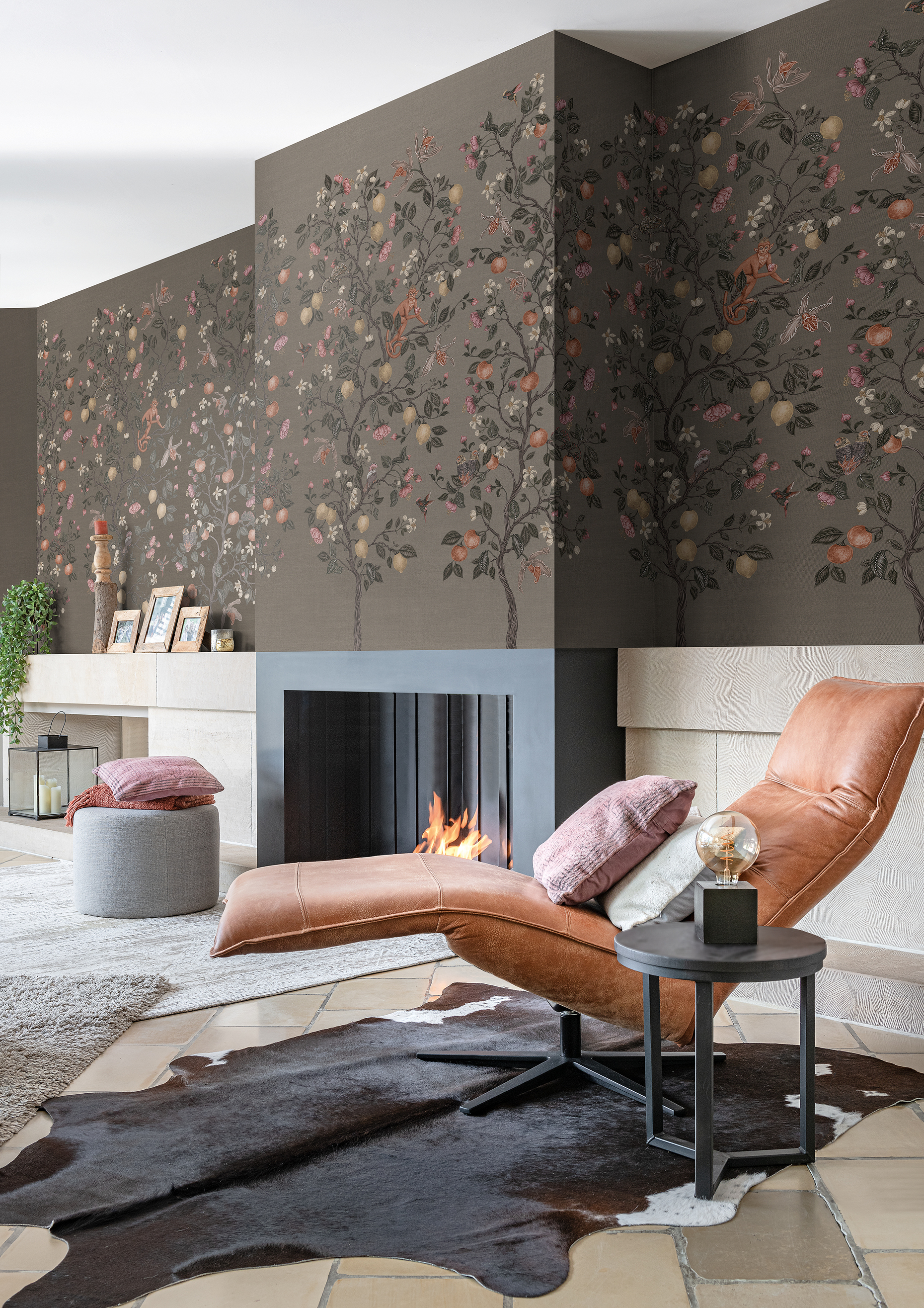 Панно Loymina British Style Garden Backyard Tea Party Brit 15 002 3×2 фото в интерьере